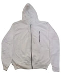 White Zip-Up Hoodie